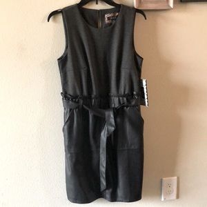 NWT Spense Faux Leather Dress